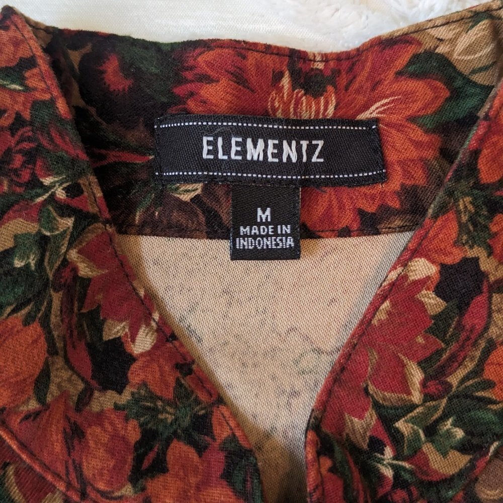 Elementz Zip Front Lightweight Jacket Shacket Fal… - image 8